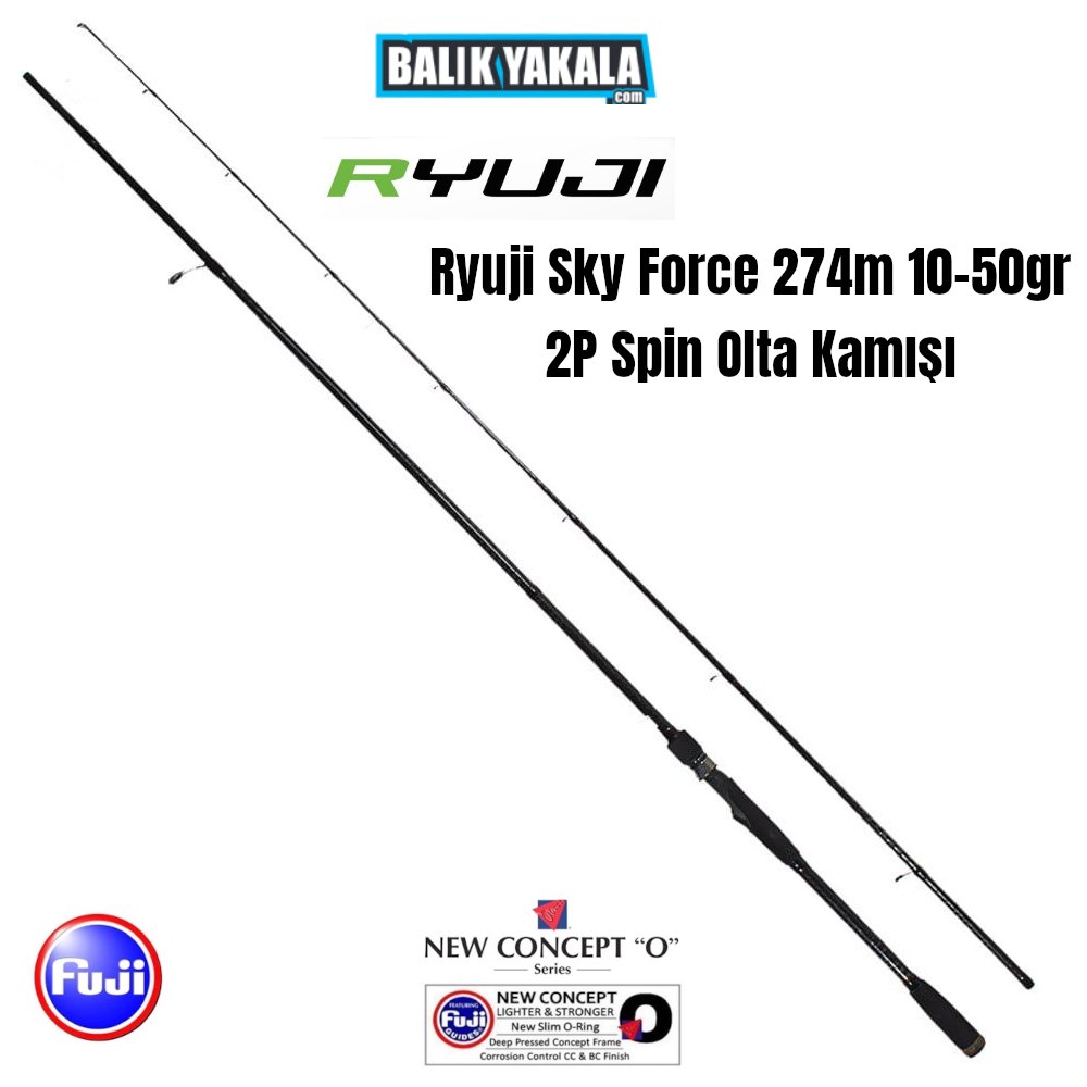 Ryuji Sky Force 274m 10-50gr  Spin Olta Kamışı