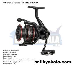 Okuma Ceymar HD CHD-4000A 7+1BB Spin  Olta Makinesi