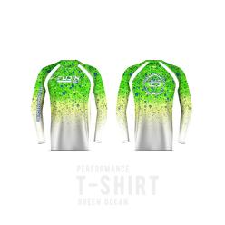 Fujin Performance T-Shirt Green Ocean