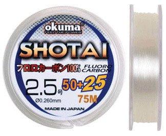 Okuma Shotai Fluorocarbon 75 mt 0,260 mm Misina